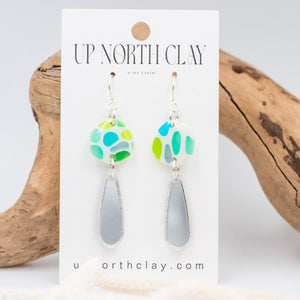 Beach Glass Drop Dangles