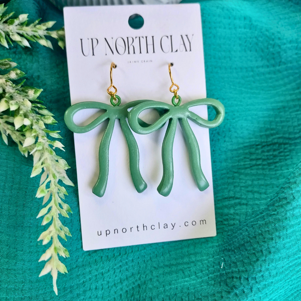 Green "Silk" bow