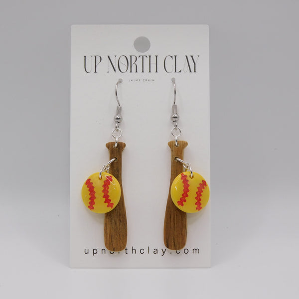 Softball Earrings