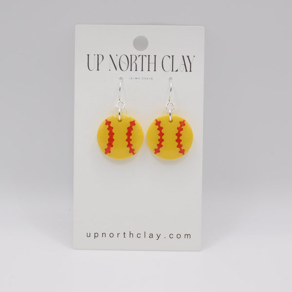 Softball Earrings