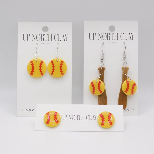 Softball Earrings